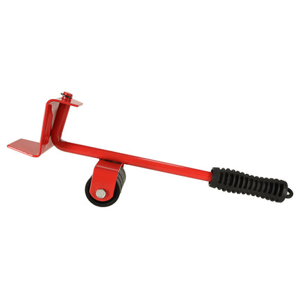 5-Delige Meubeltransportwielen - Meubel Transportroller Set Meubelrollers + Lastenheffer - 150 Kg Draaggewicht - Verhuizing - Rood