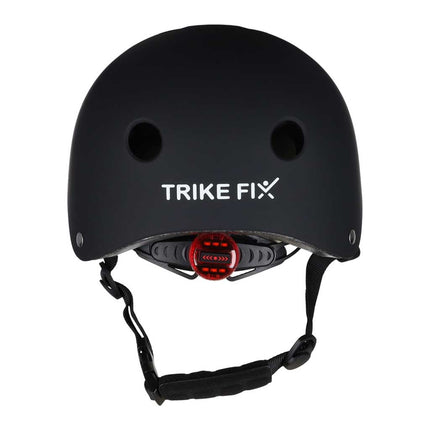 Kinderhelm maat S 48-54 cm – Fietshelm, Step Helm & Skatehelm voor Kinderen – LED Achterlicht – Zwart