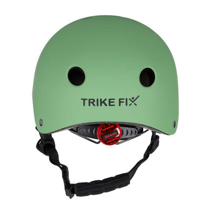 Kinderhelm maat S 48-54 cm – Fietshelm, Step Helm & Skatehelm voor Kinderen – LED Achterlicht – Groen