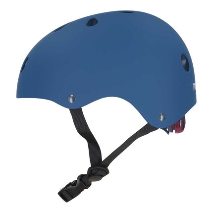 Kinderhelm maat S 48-54 cm – Fietshelm, Step Helm & Skatehelm voor Kinderen – LED Achterlicht – Donkerblauw