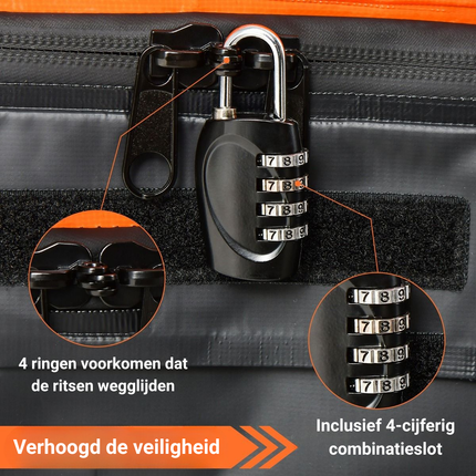 Trendmix Autodaktas 420L – Waterdichte Dakbagagetas – Dakkoffer Voor Auto Zonder Dakrails – Met Slot & Antislipmat