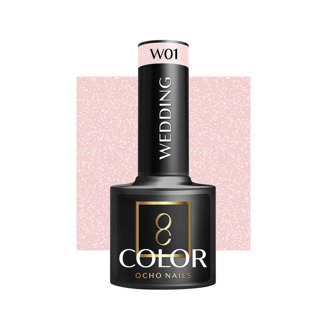 Ocho Nails W01 Professionele Hybride Bruidsnagellak - Roze UV Gellak - Wedding Nagellak 5 g