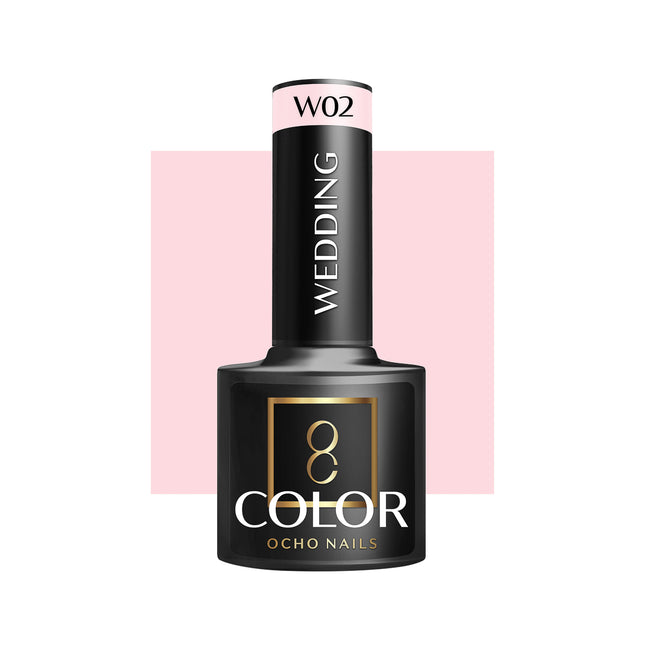 Ocho Nails W02 Professionele Hybride Bruidsnagellak - Roze UV Gellak - Wedding Nagellak 5 g