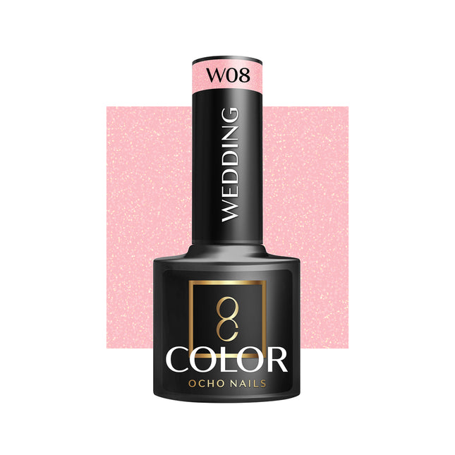 Ocho Nails W08 Professionele Hybride Bruidsnagellak - Roze UV Gellak - Wedding Nagellak 5 g