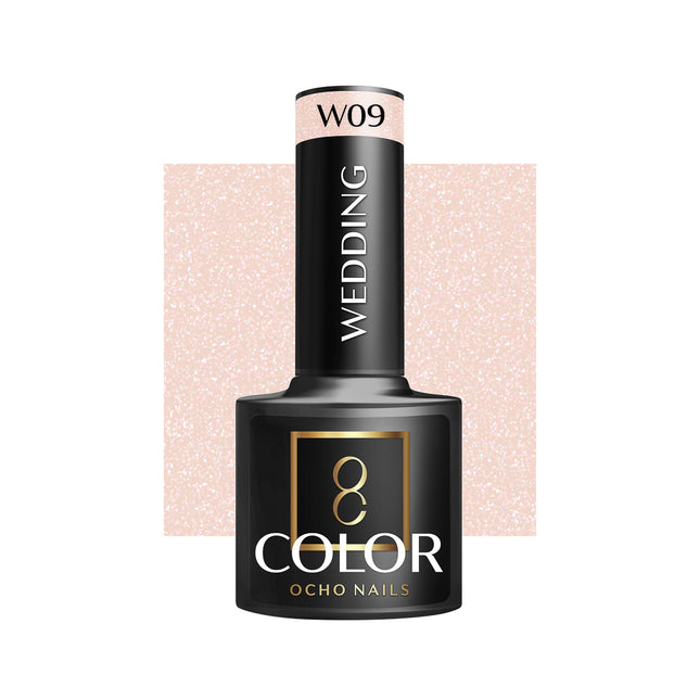 Ocho Nails W09 Professionele Hybride Bruidsnagellak - Roze UV Gellak - Wedding Nagellak 5 g