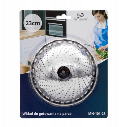 Meyerhoff Universele Stoominzet Voor Pan 14 tot 23 cm – Stomer – Stoommand – Kookinzet – Stoomrek RVS