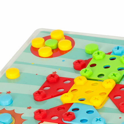 Constructie Bouwset 261-delig – Educatief Doe-Het-Zelfpakket voor Kinderen – Met Boormachine, Schroevendraaier & Gereedschapskoffer – Creatieve 3D Bouwpuzzel