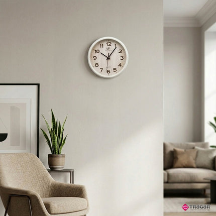 Wandklok 20 cm – Stille Muurklok & Tafelklok – Grote Cijfers – Quartz