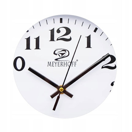 Wandklok 25 cm Houtlook – Stille Klok met Grote Cijfers – Analoge Quartz Keukenklok