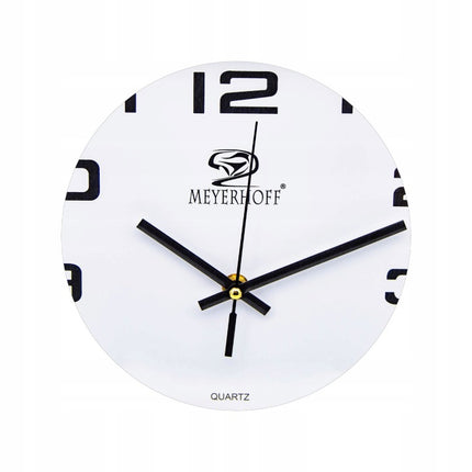 Wandklok 28,5 cm – Stille Klok – Vierkante Muurklok – Zwart