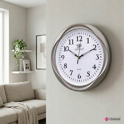 Wandklok 29 cm – Stille Ronde Muurklok – Grote Cijfers – Quartz Klok