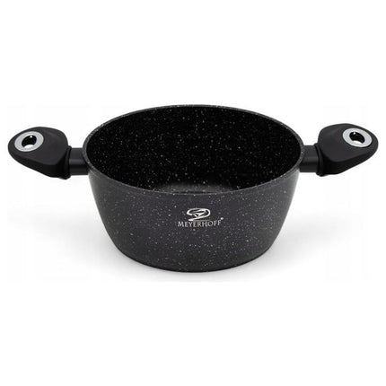 Meyerhoff Premium Pannenset 10‑delig – RVS Night Sky – Inclusief Koekenpan, Steelpan & Deksels – Geschikt voor Alle Warmtebronnen