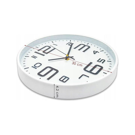 Meyerhoff Analoge Wandklok – Wit 30 cm – Stille Kwarts Klok – Modern Design – Goed Leesbaar – Ideaal als Cadeau