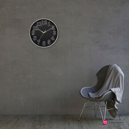 Wandklok 30 cm – Stille Analoge Klok met Grote Cijfers – Quartz – Multicolor