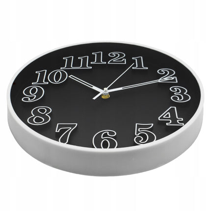 Wandklok 30 cm – Stille Analoge Klok met Grote Cijfers – Quartz – Multicolor