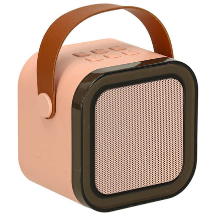 Karaoke Set Met Microfoon - Draagbare Bluetooth USB LED Luidspreker - KaraokeSet - Muziekspeler - Roze