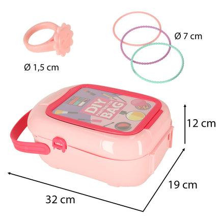 Bowa 37-delige Make-up Speelgoed Accessoires - Beauty Spelen - Opbergkoffer - Cosmetica Accessoireset - Roze Make-upset