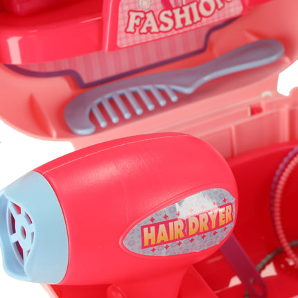 Bowa 37-delige Make-up Speelgoed Accessoires - Beauty Spelen - Opbergkoffer - Cosmetica Accessoireset - Roze Make-upset