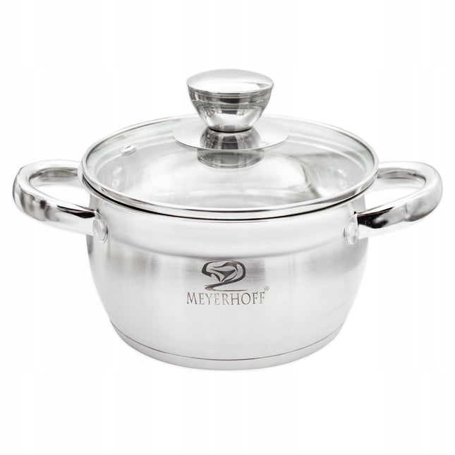 Kookpan 3,4 Liter RVS met Deksel – 20 cm Inductie Pan – Maatverdeling – Alle Warmtebronnen