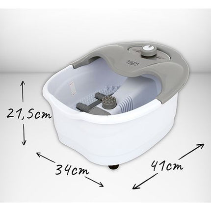 Adler AD 2167 Elektrisch Voetenbad met Massage – Voetspa met Bubbels, Vibratie & Warmte – 80W