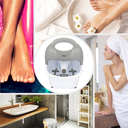 Adler AD 2167 Elektrisch Voetenbad met Massage – Voetspa met Bubbels, Vibratie & Warmte – 80W