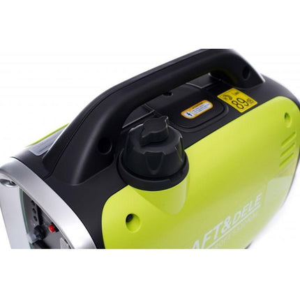 Kraft & Dele KD683 Inverter Generator Benzine Aggregaat 4-Takt met Stroomstabilisatie - 1300 Watt - met USB, 12V en 230V Stopcontact - Stroomgenerator