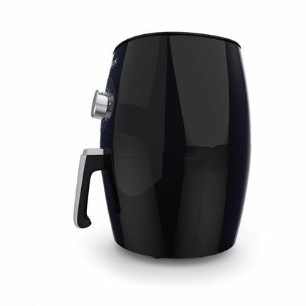 Brock Electronics Airfryer 3,5L – Heteluchtfriteuse zonder Olie – PFAS-vrij – 1300-1500W – Zwart – 6 Automatische Programma’s – Gezond Frituren – Compacte Airfryer voor Gezin of Single’s – Zwart