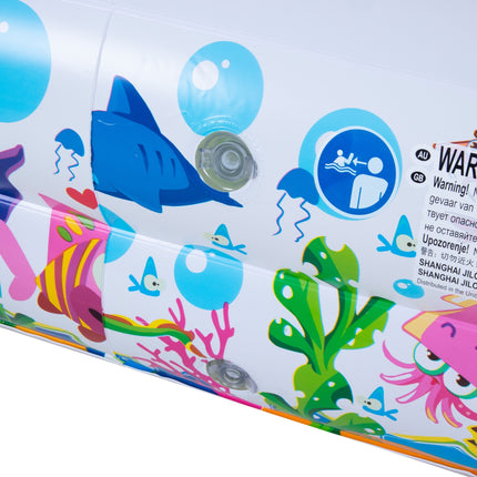 Sunclub Opblaasbaar Kinderzwembad met Zonnedak – 143 x 143 x 123 cm – Baby Zwembad met UV-Bescherming – 240 Liter