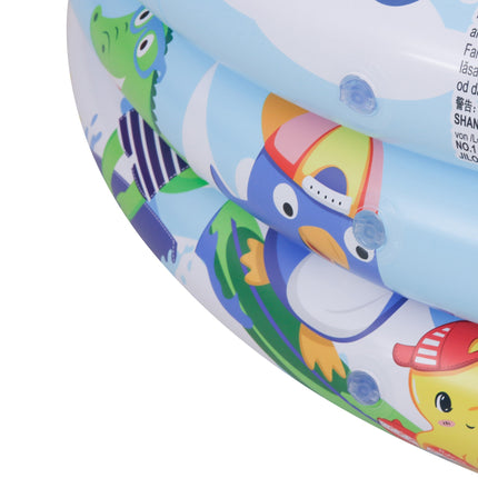 Sunclub Opblaasbaar Kinderzwembad 100 cm – Rond Tuinzwembad Voor Kinderen – Babyzwembad PVC – Blauw Waterspeelgoed Voor Buiten