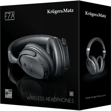 Krüger&Matz F7A Lite draadloze bluetooth over-ear hoofdtelefoon met active noise cancelling KM0655L