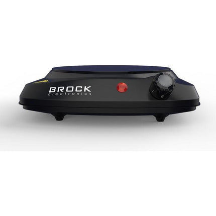BROCK 1-Pits Infrarood Elektrische Kookplaat – 1200W Compact Kooktoestel met Temperatuurregeling – Zwart – Ø17,7 cm