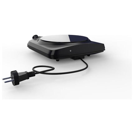 BROCK 1-Pits Infrarood Elektrische Kookplaat – 1200W Compact Kooktoestel met Temperatuurregeling – Zwart – Ø17,7 cm