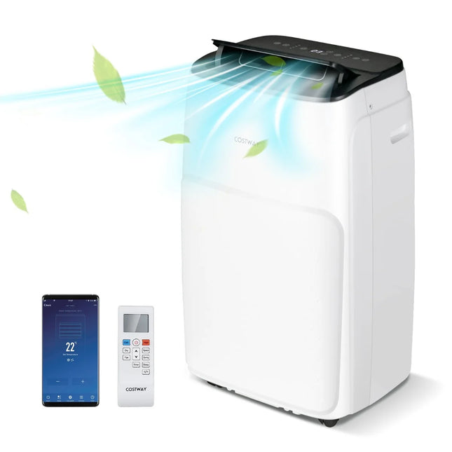Mobiele Airco 14000 BTU met Wifi & Verwarming – Voor Ruimtes tot 40 m² – Airconditioner met Afstandsbediening