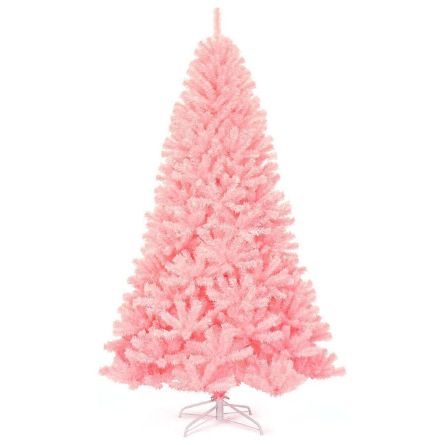Trendmix Roze Kunstkerstboom 225 cm – 1258 Takken – Volle Boom – Scharnierende Sparren – Metalen Standaard – PVC