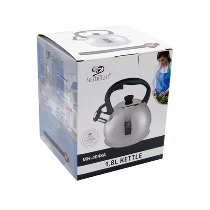 Meyerhoff RVS fluitketel 1,8 liter MH-4048A – Inductie fluitketel – Zilver – Compact en elegant design