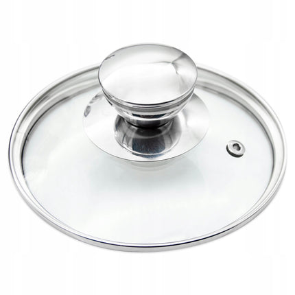 Kookpan 1,8 Liter RVS met Deksel – 16 cm Pan voor Inductie, Gas & Keramisch – Met Maatverdeling