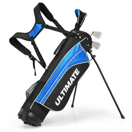 Trendmix Junior 5-Delige Golfclub Set Inclusief tas en Golfclubs – Junior Golfclubs - Golf Set Voor Kinderen In De Leeftijd Van 8-10 Blauw