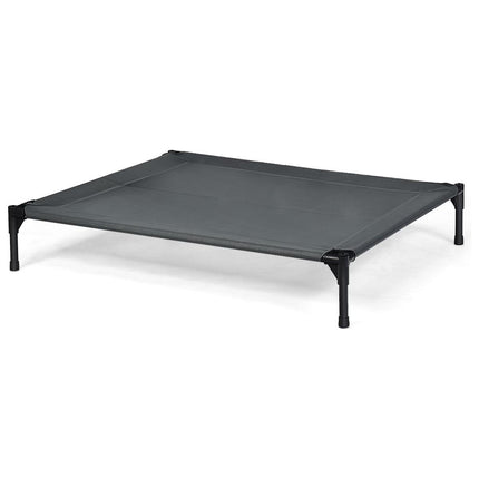 Trendmix Verhoogd Hondenbed Met Luifel – 105x87x89 cm – Grijs – Hondenligbed Voor Buiten – Weerbestendig – Tot 20 kg