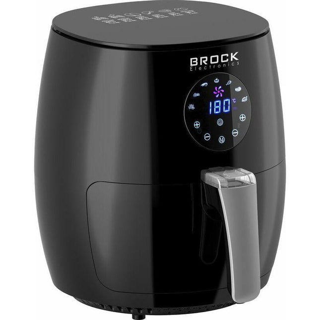 BROCK Digitale Airfryer 3.5L – 1200W Heteluchtfriteuse Zonder Olie – PFAS-vrij, Antiaanbaklaag & Touchscreen – Zwart