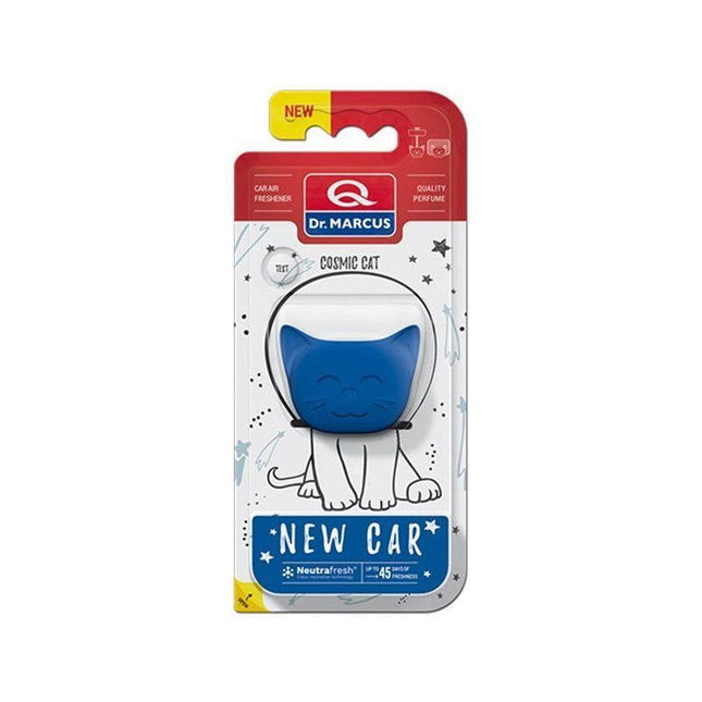 Dr. Marcus New Car Cosmic Cat autogeurtje met neutrafresh technologie - Luchtverfrisser auto - Tot 45 dagen geurverspreiding - 20 Gram