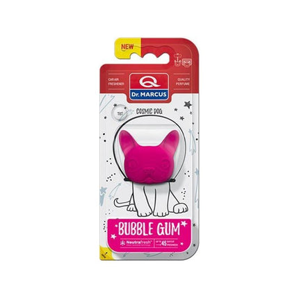 Dr. Marcus Bubble gum Cosmic Dog autogeurtje met neutrafresh technologie - Luchtverfrisser auto - Tot 45 dagen geurverspreiding - 20 Gram