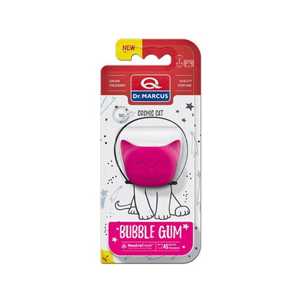Dr. Marcus Bubble Gum Cosmic Cat autogeurtje met neutrafresh technologie - Luchtverfrisser auto - Tot 45 dagen geurverspreiding - 20 Gram