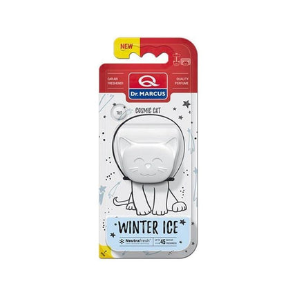 Dr. Marcus Winter Ice Cosmic Cat autogeurtje met neutrafresh technologie - Luchtverfrisser auto - Tot 45 dagen geurverspreiding - 20 Gram