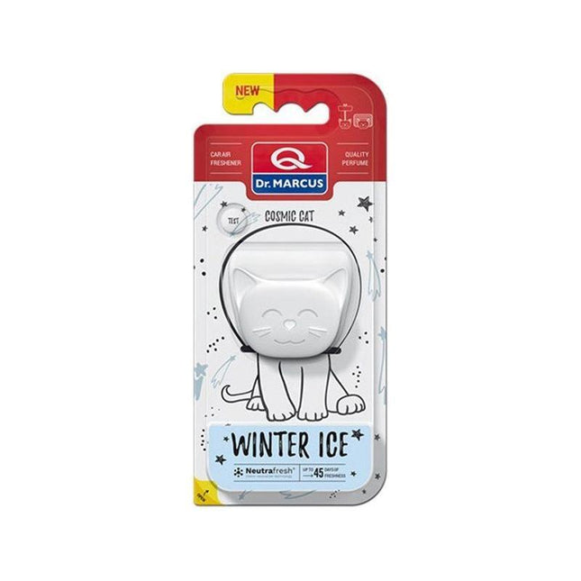 Dr. Marcus Winter Ice Cosmic Cat autogeurtje met neutrafresh technologie - Luchtverfrisser auto - Tot 45 dagen geurverspreiding - 20 Gram