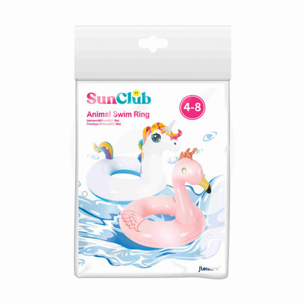 SunClub Flamingo Zwemband Voor Kinderen – Roze – Opblaasbare Zwemband 48 cm – Voor Zwembad en Vakantie