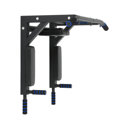 Rebel Active Pull Up Bar - Pull Up Station - Dip Station - Krachtstation - Wandmontage - Inclusief Montageset - Zwart