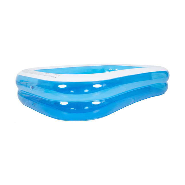 Sunclub Opblaasbaar Tuinzwembad 262x175x50 cm – Familie Zwembad voor Kinderen en Peuters – Groot Opblaasbaar Kinderzwembad voor Tuin, Camping en Zomer Waterplezier