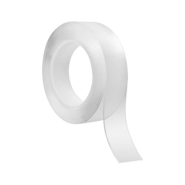 Rebel Herbruikbare dubbelzijdige nano montagetape transparant 2 mm x 30 mm x 3 m