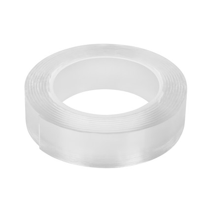 Rebel Herbruikbare dubbelzijdige nano montagetape transparant 2 mm x 30 mm x 3 m