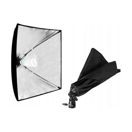 Softbox Verlichting Set van 2 – Fotostudio Daglichtlampen met Statief – 48x67 cm – Hoogte Verstelbaar – Professionele Studiolampen voor Foto & Video